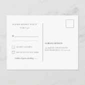 Moderne Olijftak RSVP-ansichtkaart Briefkaart (Achterkant)