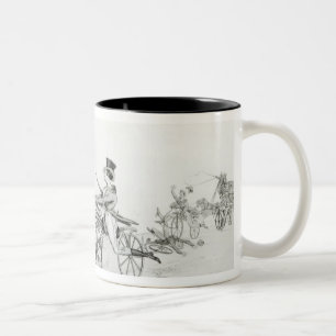 Moderne Olympische Spelen", c.1820 Tweekleurige Koffiemok