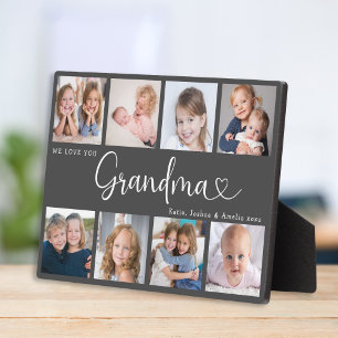 Moderne oma foto collage hart script fotoplaat