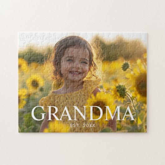 Moderne Oma Foto Legpuzzel (Horizontaal)