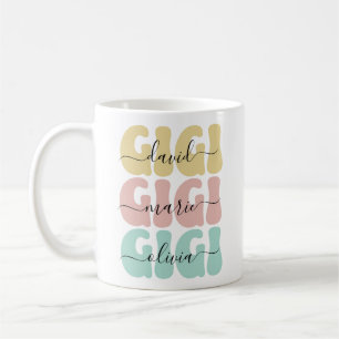 Moderne oma Gigi kinder namen Moederdag cadeau Koffiemok