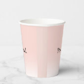 Moderne omber roze positieve motivatie papieren bekers (Rechts)