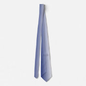Moderne Ombre Blau Wit Gradiënt Stropdas (Achterkant)