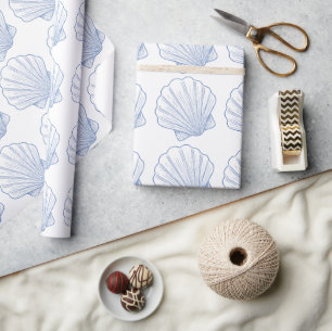 Moderne Onder De Zee Binnenkort Blauwe Baby Shower Cadeaupapier