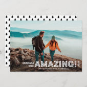 Moderne, ongelofelijke reis, volledige foto-kerstm feestdagenkaart (Voorkant / Achterkant)