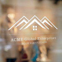 Moderne onroerend goed promotionele makelaar Logo