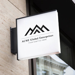 Moderne onroerend goed promotionele makelaar Logo Raamsticker