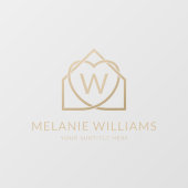 Moderne onroerend goed promotionele makelaar Logo Raamsticker (Vel)