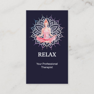 Moderne Ontspanning Reiki Meester Therapeut Chakra Visitekaartje