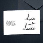 Moderne ontvangst van dans- en dans-dans kaart