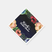 Moderne ontvangst van Floral Glow Chic Evening Par Servetten (Hoek)