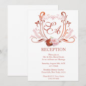  moderne ontvangstindeling kaart (Voorkant / Achterkant)