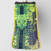 Moderne ontwerp voor printplaten voeg naam toe Gee Golfheadcover (Draai 90)