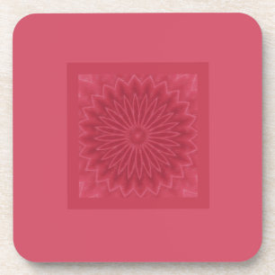 Moderne ontwerper Roze, decoratieve kunst afdrukke Bier Onderzetter