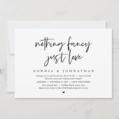 Moderne ontwikkeling, niets Fancy, gewoon liefde Kaart (Voorkant)