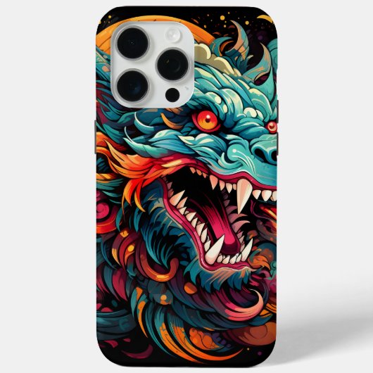 Moderne oosterse draak Majesteit Case-Mate iPhone Case (Achterkant)