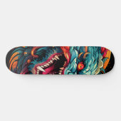 Moderne oosterse draak Majesteit Skateboard (Horizontaal)