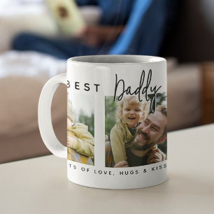 Moderne Op Maat Gemaakte Beste Papa Ooit   3 Foto Koffiemok