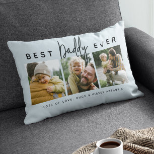 Moderne Op Maat Gemaakte Beste Papa Ooit   3 Foto Kussen
