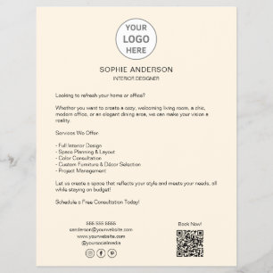 Moderne op maat gemaakte logo professionele zakeli flyer
