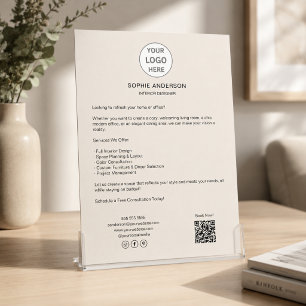 Moderne op maat gemaakte logo professionele zaken flyer
