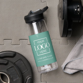 Moderne op maat gemaakte logo zakelijke branding p waterfles