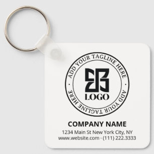 Moderne op maat gemaakte QR-code zakelijke promoti Sleutelhanger