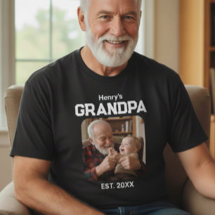 Moderne Opa Opgericht Oprichtingsjaar Foto  T-shirt