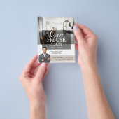 Moderne Open House Real Estate Realtor Flyer (Hand)