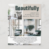 Moderne Open Huis Makelaar Flyer (Achterkant)