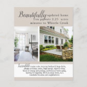 Moderne Open Huis Vastgoed Makelaar Flyer (Achterkant)