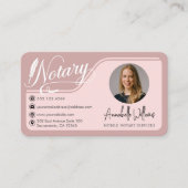 Moderne openbare foto van notaris visitekaartje (Voorkant)