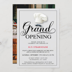 Moderne opening restaurant kaart