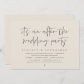 Moderne opkomst na de bruiloft kaart (Voorkant / Achterkant)