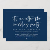 Moderne opkomst na de bruiloft kaart (Voorkant / Achterkant)