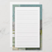 Moderne opmaak met geordende letters briefpapier (Voorkant / Achterkant)