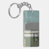 Moderne opmaak met geordende letters sleutelhanger (Voorkant Links)