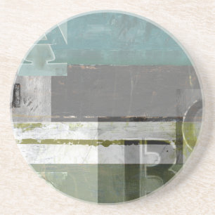 Moderne opmaak met geordende letters zandsteen onderzetter