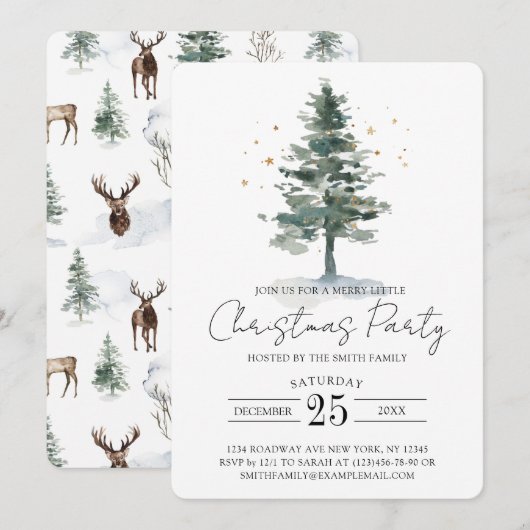 Moderne oproep voor kerstfeestdagen in pingelen me feestdagenkaart (Voorkant / Achterkant)