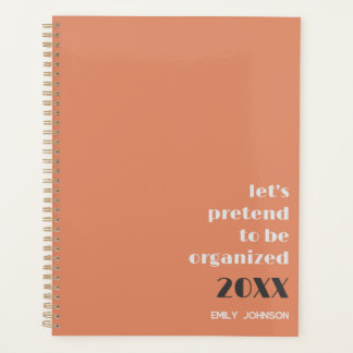 Moderne Orange Peach Soyez Organisé Personnalisé