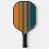 Moderne Oranje Blauwe Sportenkant Vervagen Pickleball Paddle (Voorkant)