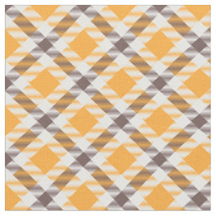 Moderne Oranje bruine speldenkpatroon Stof