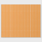 Moderne Oranje contrasterende Stippen Cadeaupapier (Vlak)