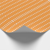 Moderne Oranje contrasterende Stippen Cadeaupapier (Hoek)