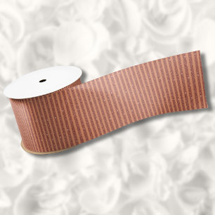 Moderne Oranje Mango Glitters Verticale Strepen Lint