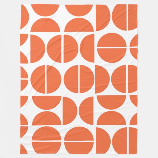 Moderne Oranje medicament Abstract Fleece Deken (Voorkant)
