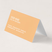 Moderne Oranje professional met Logo Visitekaartjes (Achterkant)