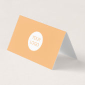Moderne Oranje professional met Logo Visitekaartjes (Voorkant)