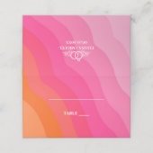 moderne oranje roze bruiloft (Buitenkant ongevouwen)