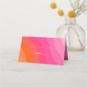 moderne oranje roze bruiloft (Voorkant)